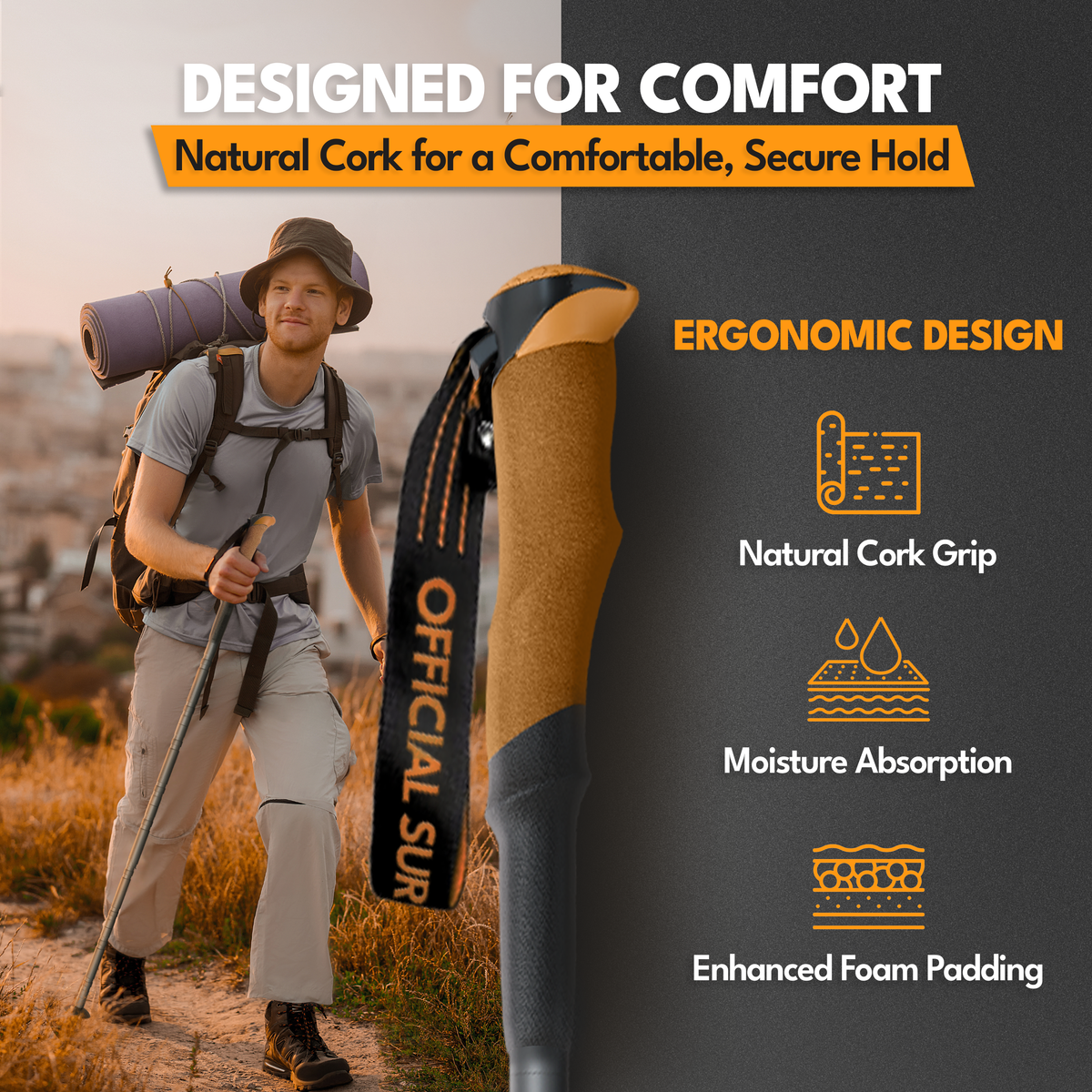 TrailGuard spear and fork attachments with screwdrivers