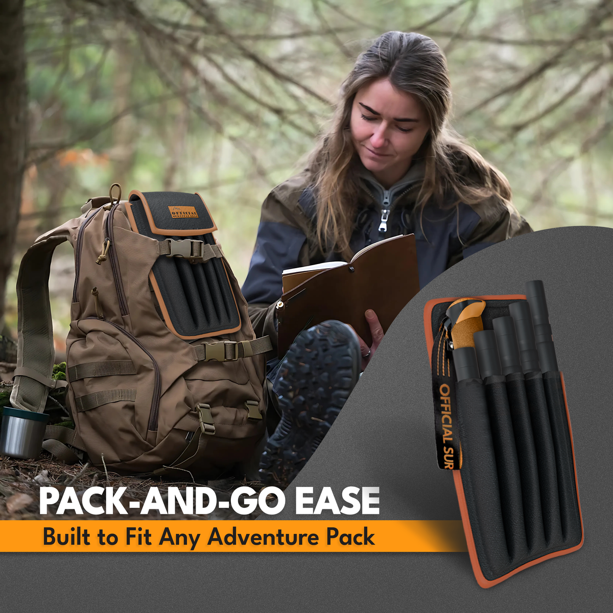 TrailGuard 30-in-1 survival stick — full kit overview