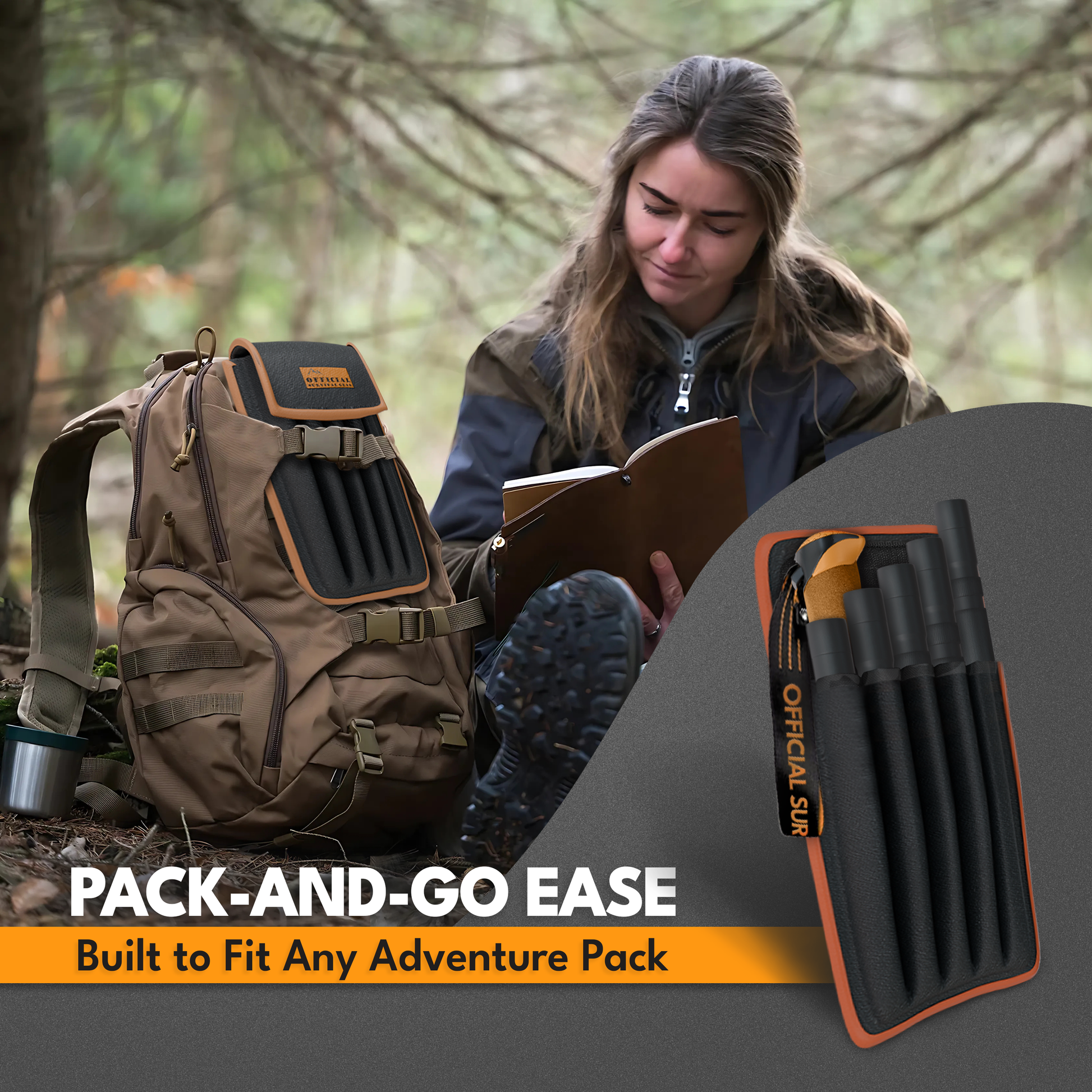 TrailGuard 30-in-1 survival stick — full kit overview
