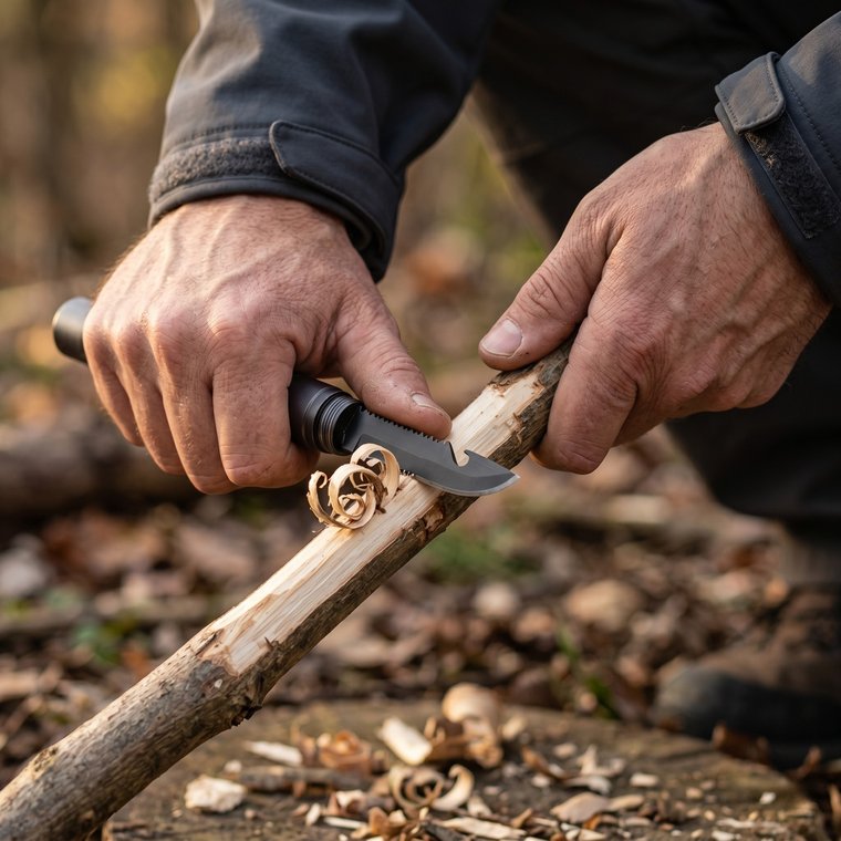 Multitool A knife in hand